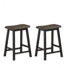 Load image into Gallery viewer, 24" Height Set of 2 Home Kitchen Dining Room Bar Stools-Brown