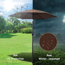 Load image into Gallery viewer, 6.3ft Outdoor Patio Easy Tilt Umbrella Sunshade Cover