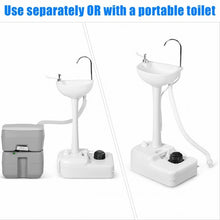 Load image into Gallery viewer, Camping Hand Wash Station Basin Stand with 4.5 Gallon Tank