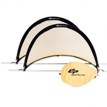 Load image into Gallery viewer, 6' 4' 2.5' Set of 2 Portable Pop-Up Soccer Goals Net-4'