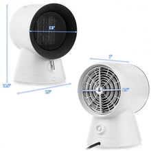 Load image into Gallery viewer, 1500 W Portable Mini Electric Desktop Fan heater-White