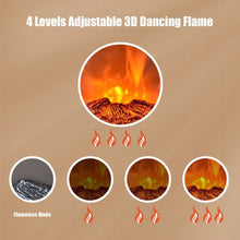 Load image into Gallery viewer, 1500W Electric Fireplace Tabletop Portable Space Heater w/3D Flame Effect-NA