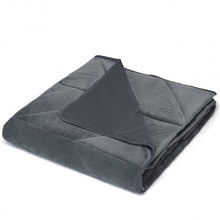 Load image into Gallery viewer, Crystal Velvet Fabric Weighted Blanket with Glass Beads-17 lbs