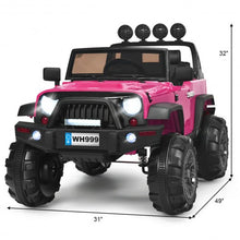Load image into Gallery viewer, 12V Kids Spring Suspension Ride On Truck-Pink