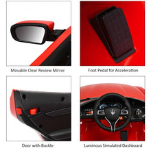 Load image into Gallery viewer, 12V Remote Control Maserati Licensed Kids Ride on Car-Red