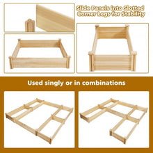 Load image into Gallery viewer, U-Shaped Wooden Garden Raised Bed for Backyard and Patio