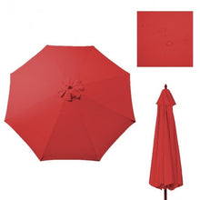 Load image into Gallery viewer, 9Ft Patio Umbrella Cover Canopy Replacement Top Outdoor Tan Red for 8 Ribs