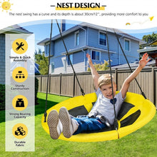 Load image into Gallery viewer, 40 inch Nest Tree Outdoor Round Swing-Yellow