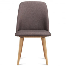 Load image into Gallery viewer, Set of 2 Leisure Accent Armless Upholstered Dining Chairs-Brown