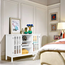 Load image into Gallery viewer, Wood TV Stand Console Cabinet for 45" TV