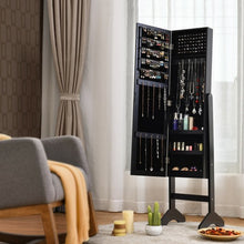 Load image into Gallery viewer, Attractive Rectangle Mirrored Jewelry Cabinet-Black