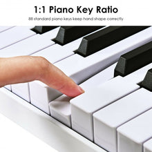 Load image into Gallery viewer, 88-Key Portable Electronic Piano with Handbag-White