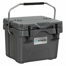 Load image into Gallery viewer, 16 Quart Portable Ice Cooler with 24 Cans-Gray