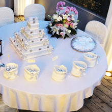 Load image into Gallery viewer, 10 pcs 90" Home Restaurant Polyester Round Tablecloth