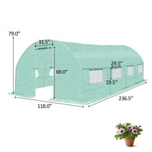 Load image into Gallery viewer, 10' x 6.5' x 20' 8 Windows Backyard Walk-in Greenhouse