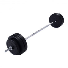 Load image into Gallery viewer, 124 lbs Lifting Exercise Curl Bar Barbell Weight Set