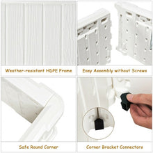 Load image into Gallery viewer, 2 PCS Raised Garden Rectangle Plant Box-White