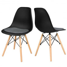 Load image into Gallery viewer, 2Pcs Dining Chair Mid Century Modern DSW Chair Furniture-Black