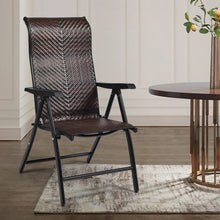Load image into Gallery viewer, 2 Piece Patio Rattan Folding Reclining Chair