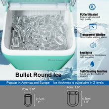 Load image into Gallery viewer, 44 lbs Portable Countertop Ice Maker Machine with Scoop-Green