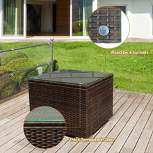 Load image into Gallery viewer, 3 Pcs Patio Conversation Rattan Furniture Set with Cushion