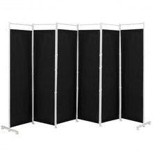 Load image into Gallery viewer, 6-Panel Room Divider Folding Privacy Screen -Black
