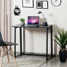 Load image into Gallery viewer, Foldable Home and Office Computer Desk-Black