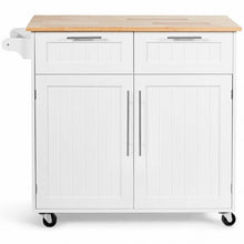 Load image into Gallery viewer, Heavy Duty Rolling Kitchen Cart-White