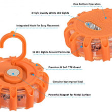 Load image into Gallery viewer, 6 Pack LED Road Flares Emergency Roadside Disc Safety Light