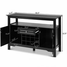 Load image into Gallery viewer, Elegant Classical Multifunctional Wooden Wine Cabinet Table