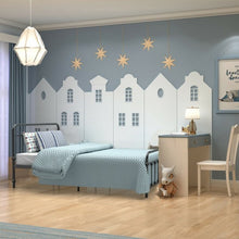 Load image into Gallery viewer, Full Size Metal Bed Frame with Steel Slats Headboard-Black