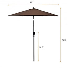 Load image into Gallery viewer, 6.3ft Outdoor Patio Easy Tilt Umbrella Sunshade Cover