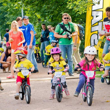 Load image into Gallery viewer, 12" Balance Kids No-Pedal Learning Bicycle Black/Pink-Pink