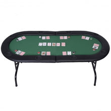 Load image into Gallery viewer, 8 Players Texas Holdem Foldable Poker Table