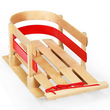 Load image into Gallery viewer, Outdoor Play Baby Kids Wooden Sled w/ Solid Wood Seat