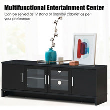 Load image into Gallery viewer, 70" Media Entertainment TV Stand with Storage Cabinet-Black