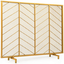 Load image into Gallery viewer, 39"x31" Single Panel Fireplace Screen Spark Guard Fence
