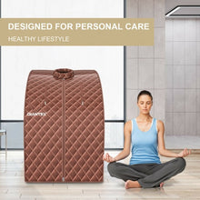 Load image into Gallery viewer, Portable Personal Steam Sauna Spa with 3L Blast-proof Steamer Chair-Coffee