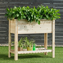 Load image into Gallery viewer, Raised Garden Bed with Storage Shelf