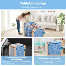 Load image into Gallery viewer, 18-Panel Foldable Baby Playpen Kids Activity Center with Lockable Door