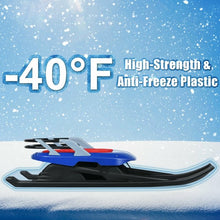 Load image into Gallery viewer, Folding Kids Metal Snow Sled Frost-Resistant w/Pull Rope Snow Slider Seat