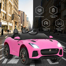 Load image into Gallery viewer, 12V Jaguar F-Type SVR Licensed Kids Ride On Car-Pink