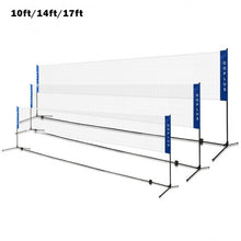 Load image into Gallery viewer, Portable 17'x5' Badminton Training Net with Carrying Bag