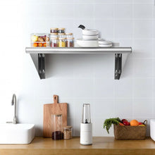 Load image into Gallery viewer, 12" ×24" Stainless Steel NSF Commercial Wall Mount Shelf - Kitchen & Restaurant
