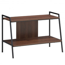 Load image into Gallery viewer, 2-Tier TV Stand w/ Shelves & Metal Frame