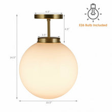 Load image into Gallery viewer, Globe Ceiling Lamp with Acrylic Lamp Shade Bedroom