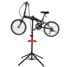 Load image into Gallery viewer, Pro Bike Adjustable 41" To 75'' Cycle Bicycle Rack Repair Stand w/ Tool Tray Red
