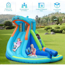 Load image into Gallery viewer, Kids Hippo Inflatable Bounce House with Bag