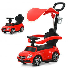Load image into Gallery viewer, 3-in-1 Mercedes Benz Ride-on Toddler Sliding Car-Red