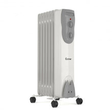 Load image into Gallery viewer, 1500W Portable Oil-Filled Radiator Heater w/Adjustable Thermostat